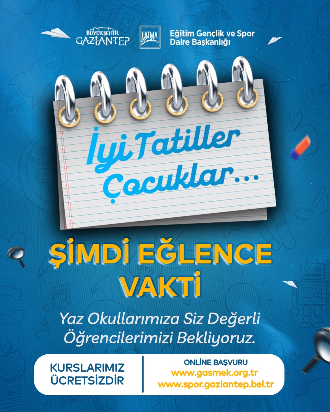 🎉 İyi tatiller çocuklar! 🎉